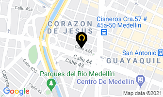 Mapa de Llantas R.a. en Medellín