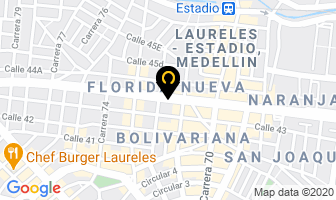 Mapa de Llaves Laureles en Medellín