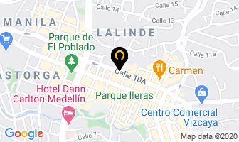 Mapa de Lleras bike en Medellín