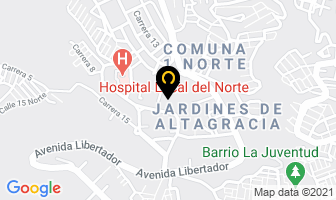 Mapa de Los Almendros en Bucaramanga