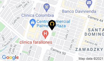 Mapa de Los Autos Plaza Automotriz en Cali