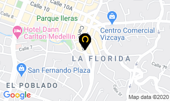 Mapa de Los Buñuelos Del Complex en Medellín