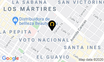 Mapa de Los Domicilios.com en Bogotá D.C