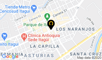 Mapa de Los Fiesteros en Itaguí