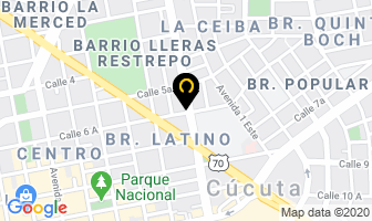 Mapa de Los Geranios Floristeria en Cúcuta