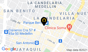 Mapa de Los Guajiros en Medellín