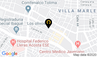 Mapa de Los olivos en Ibagué