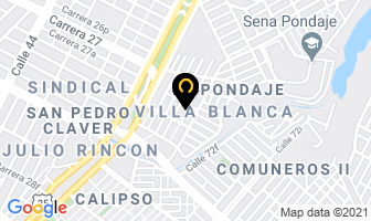 Mapa de Los Originales Del Vallenato en Cali