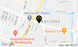 Mapa de Los Populares Del Triángulo en Barranquilla