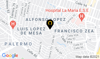 Mapa de Los Romantícos De La Canción en Medellín