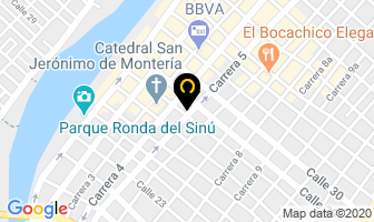 Mapa de Louis Barton en Montería