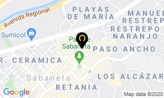 Mapa de Lubricam en Sabaneta