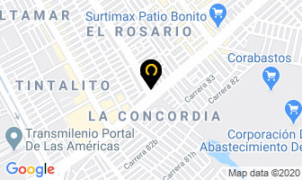 Mapa de Lubricantes Belmar en Bogotá D.C
