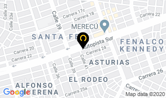 Mapa de Lubriteca Servi Sur-Oriente en Cali