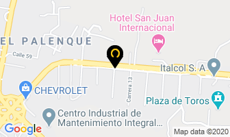Mapa de Lubritek - Invertek S.a en Bucaramanga