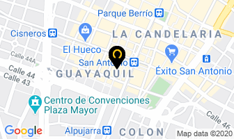 Mapa de Lucecueros en Medellín