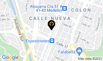 Mapa de Lujos el trapiche en Medellín