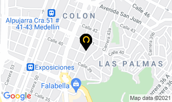 Mapa de Lujos San Diego en Medellín