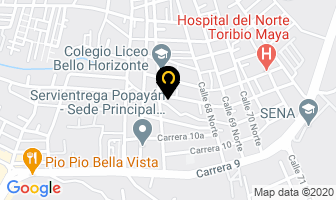 Mapa de Luna Publicidad en Popayán