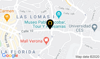 Mapa de Luna Verde en Medellín