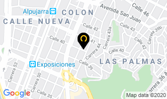 Mapa de M Tríple A en Medellín