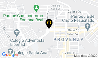 Mapa de M'center en Bucaramanga