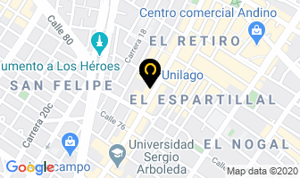 Mapa de Mac´service en Bogotá D.C
