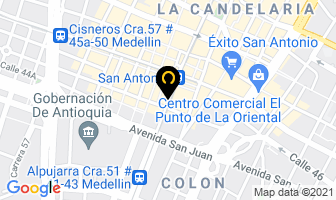 Mapa de Macueros en Medellín