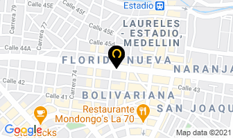 Mapa de Made Ebano en Medellín