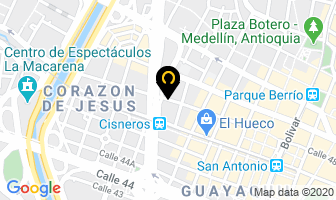 Mapa de Maderables Ltda. en Medellín