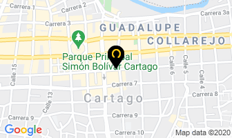 Mapa de Maderandos en Cartago