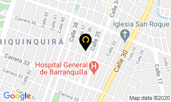 Mapa de Maderas Centro Mobiliario en Barranquilla
