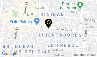 Mapa de Maderas El Pino en Palmira