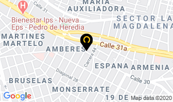 Mapa de Maderas Garcés en Cartagena