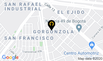 Mapa de Maderas Gorgonzola en Bogotá D.C