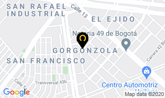 Mapa de Maderas Gorgonzola Ltda. en Bogotá D.C