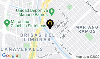Mapa de Maderas La 50 en Cali
