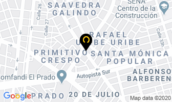 Mapa de Maderas & Molduras Ortega en Cali
