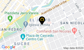 Mapa de Maderas Panamericano en Cali
