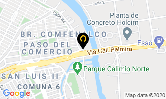 Mapa de Maderas Paola Andrea en Cali