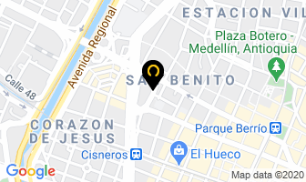 Mapa de Madetornos en Medellín