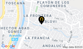 Mapa de Madrid Hernán Darío en Medellín