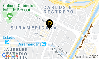 Mapa de Maestros Ankors en Medellín