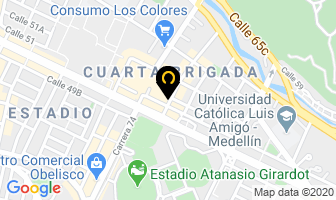 Mapa de Maicrosonic - Alcatel - Panasonic en Medellín
