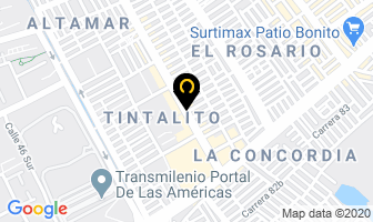 Mapa de Mak Vidrios en Bogotá D.C