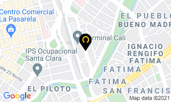 Mapa de Mana Cafetería en Cali