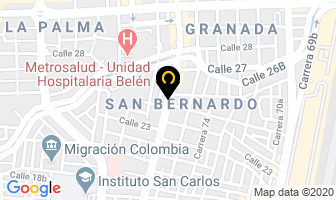 Mapa de Mana Carnicos Y Alimentos en Medellín