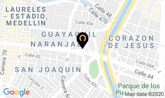Mapa de Manantec Puertas Electricas en Medellín