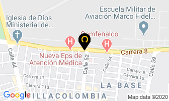 Mapa de Manjar Blanco Doña Luz en Cali
