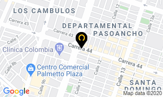 Mapa de Manjarrés Juan Carlos en Cali